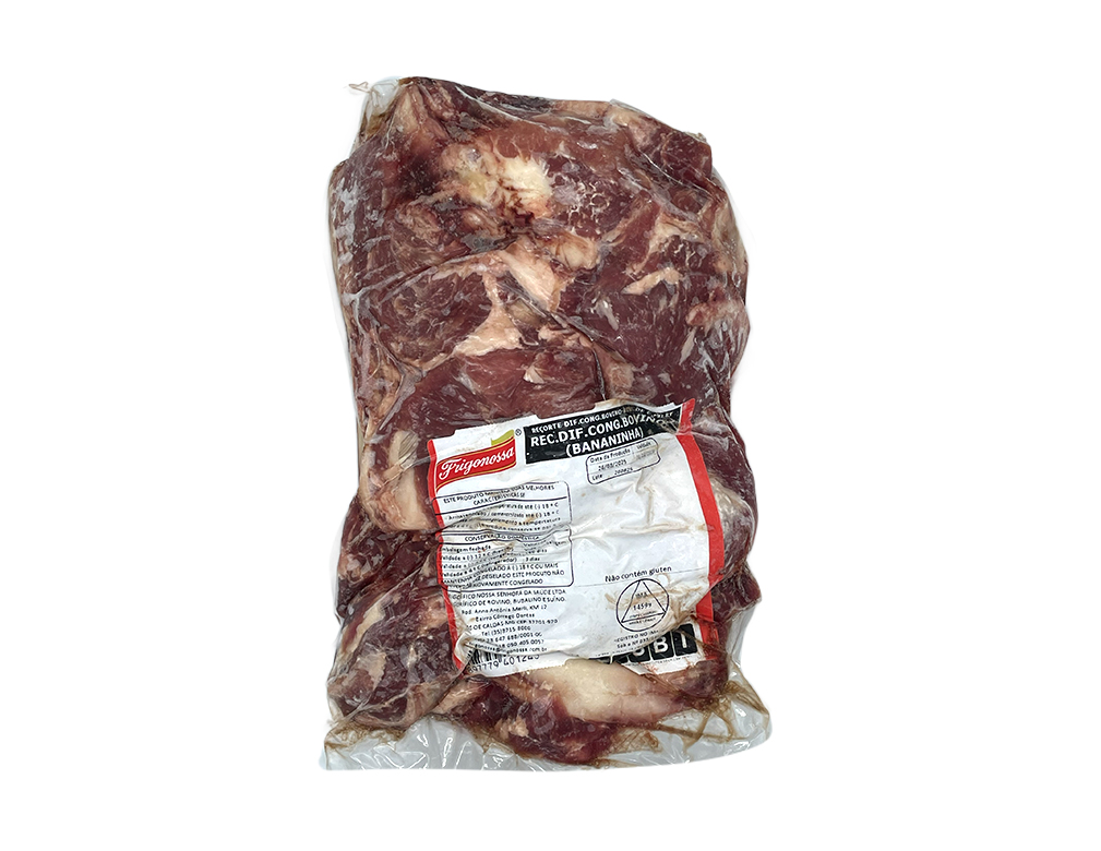 BANANINHA BOVINA CONGELADA FRIGONOSSA 1,5 KG (CX 16 KG)
